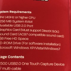 Diamond VC500 One Touch Video Capture Device USB 2.0 – New Open Box