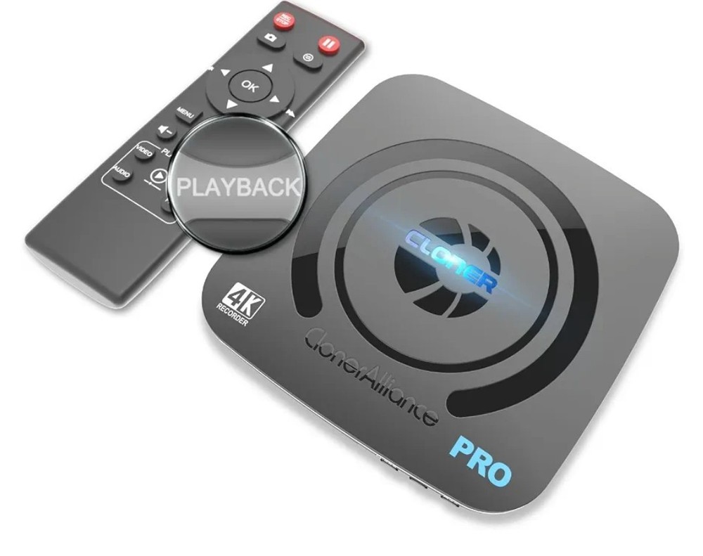 ClonerAlliance UHD Pro, 4K Video Recorder, HDMI Capture DVR with H.265/H.264…