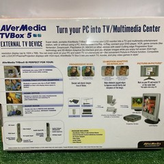 AVERMEDIA TVBOX 5 [Picture In Picture] VIDEO OVER VGA Brand New N Box Clear PIP