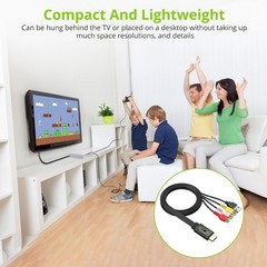 LiNKFOR RCA to HDMI Converter, 1080P AV 16:9/4:3…