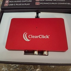 ClearClick Audio2USB 2.0 Audio Capture Live Streaming Device 2nd Gen Red