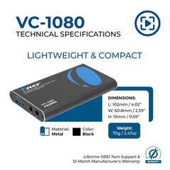 HDMI Video Capture Card, HDMI to USB 3.0 Capture Card in Full 1080p Recording…