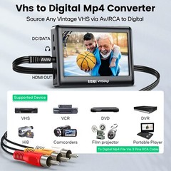 ezcap180 AV Recorder Video Audio Capture Box VCR VHS to Digital Converter J0J7