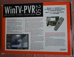 Hauppauge WinTV-PVR 250 personal videorecorder + WinTV-HVR 1600 hybrid recorder