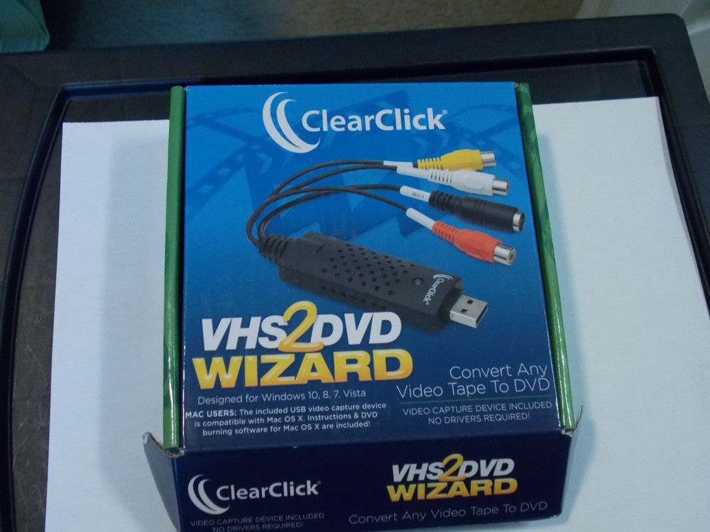 CLEARCLICK VHS 2 DVD WIZARD WITH USB CAPTURE DEVICE