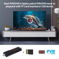 4K UHD TV Tuner ATSC 3.0/1.0 TF USB DVR PVR HDTV Digital TV Receiver Home Car US