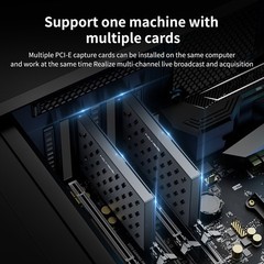 ACASIS Professional Dual-Channel PCIe Capture Card 4K@60Hz HDMI with Loop-Out