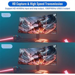 New 4K Audio Video Capture Card For USB 3.0 Video Capture Device Full HD116Ih