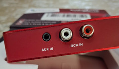 ClearClick Audio2USB 2.0 Audio Capture Live Streaming Device 2nd Gen Red