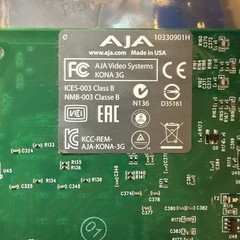 AJA KONA 3G Video Capture Card Model KONA-3G-R0-S00 With Breakout Cables #1