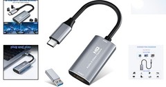4K HDMI to USB C Video Capture Card for Gaming & Streaming – Ultra Low Latency