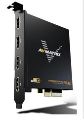 1080p60 4-PCI-E Capture Card Live Stream and Record with Ultra-Low Latency