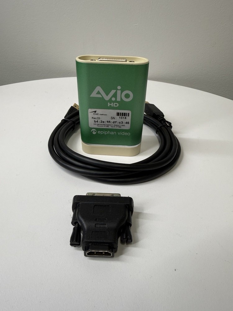 EPIPHAN VIDEO AV.IO HD USB VIDEO CAPTURE CARD W/ HDMI ADAPTER & USB CABLE