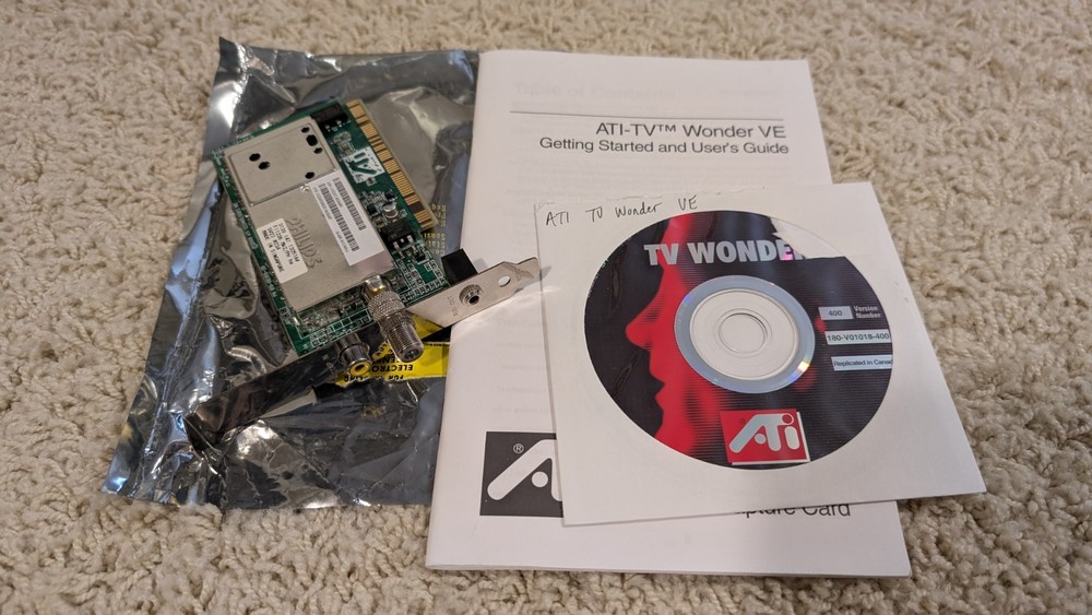 ATI TV Wonder VE PCI Analog TV Tuner Card