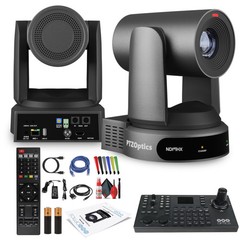 PTZOptics Move 4K PTZ Camera with 30x Zoom (Gray) (PT30X-4K-GY-G3) + SuperJoy