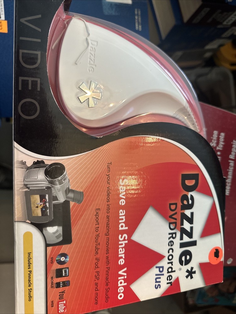 Dazzle DVD Recorder Plus Pinnacle Studio Software Rip Videos VHS Camcorder