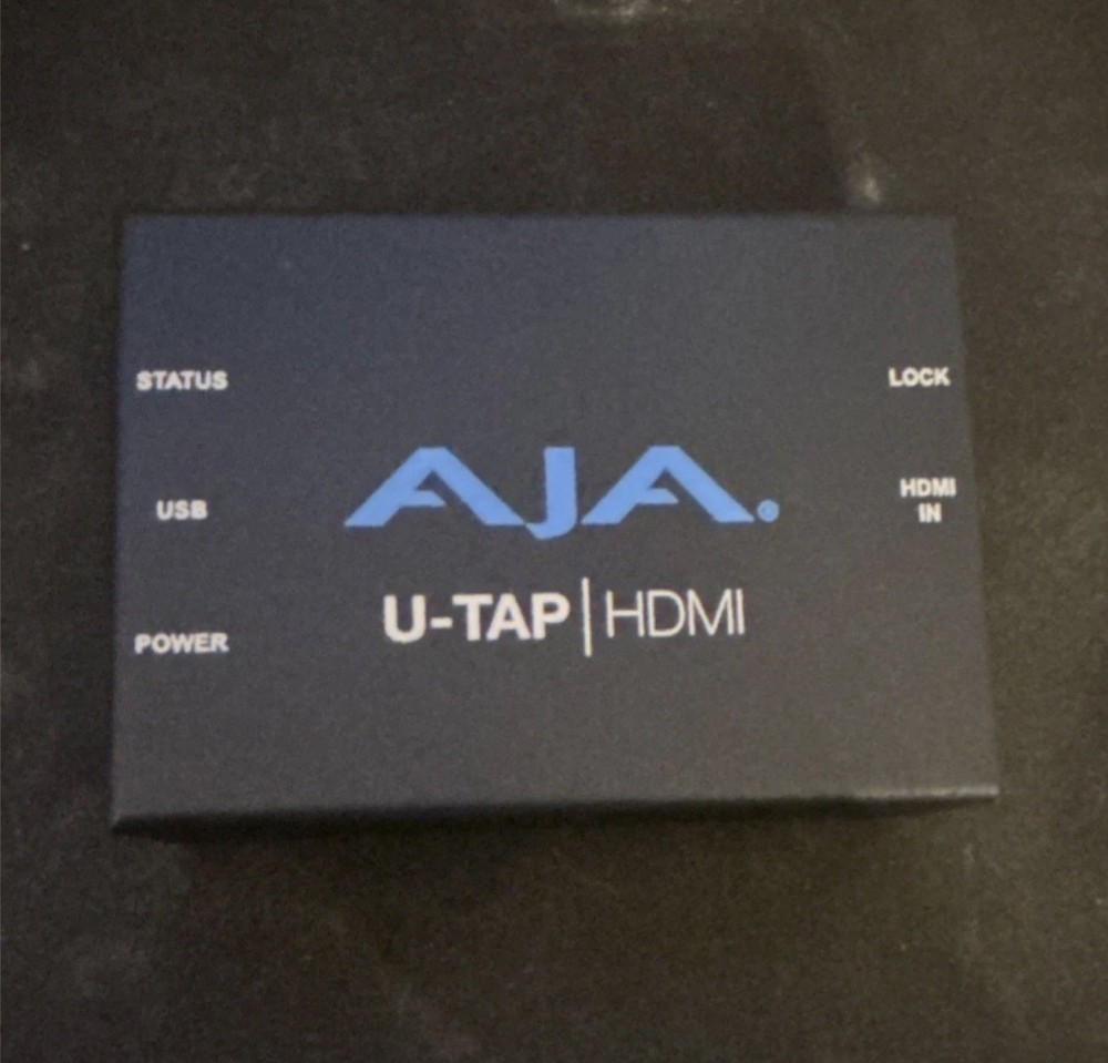 AJA U-TAP HDMI to USB Capture Card (TESTED AND WORKING)