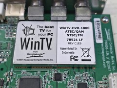 Hauppauge WinTV-HVR-1800 ATSC/QAM NTSC/FM 78521 LF Rev C1E9 PCIe TV Capture