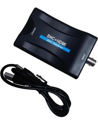 Coax to Hdmi Adapter,BNC HDMI Converter,CVBS PAL/NTSC BNC Black