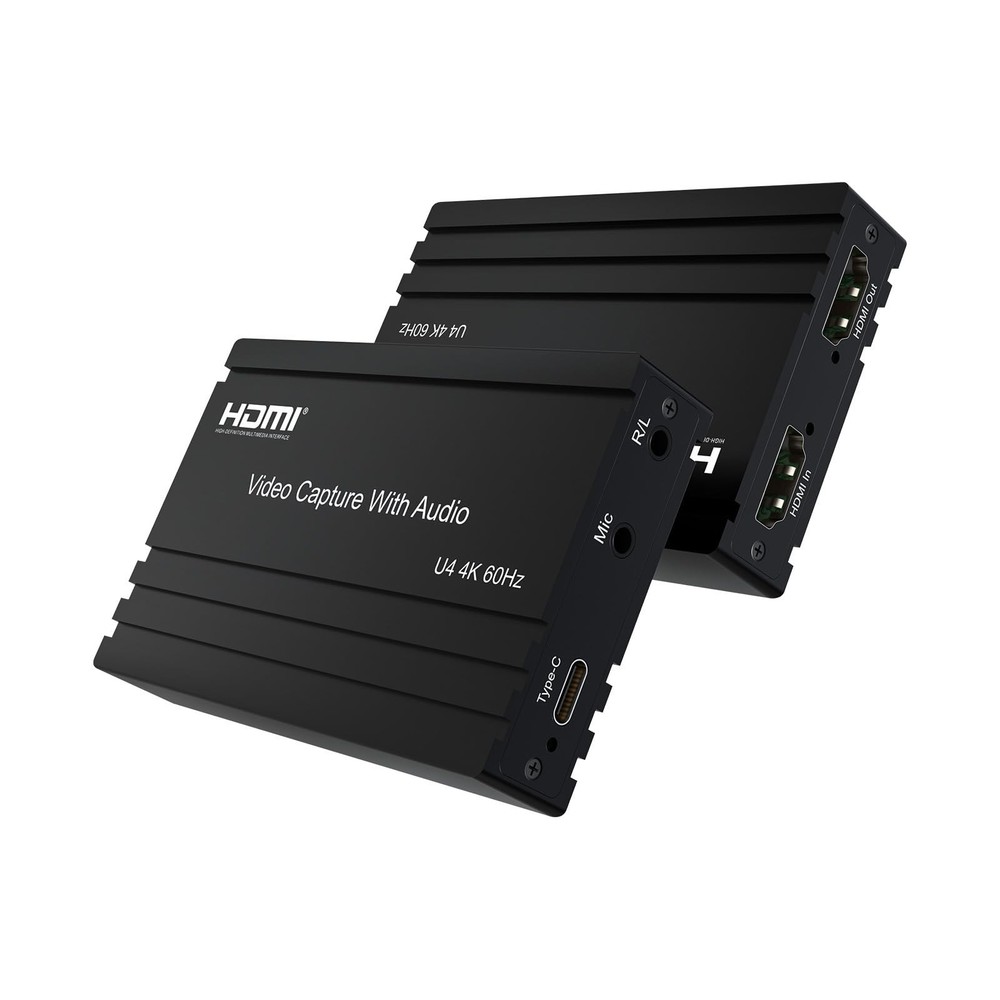 4K@60Hz HDMI Video Capture Card with Audio Mixing – HDCP 2.2/HDR10 Support, U…