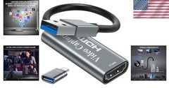 Ultra-Low Latency HDMI to USB Capture Card – Perfect for Streaming & Teaching