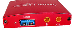 FREE SHIPPING!!! Avedio Links External Video Capture Card Red all cables, New!