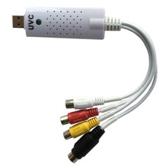 USB 2.0 Video Audio Capture Card Adapter VHS DVR DVD Converter to Windows PC