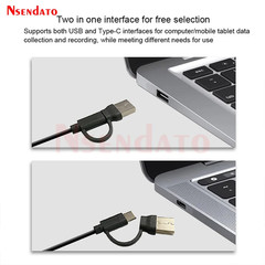 USB Type C Video Capture Card 2 in 1 Type C USB 2.0 AV Video Grabber Record Adap