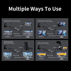 4K Audio Video Capture Card USB 3.0 HDMI Video Capture Device Full HD Recording
