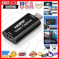 4K HDMI Video Capture Card, Cam Link Card Game Capture Card Audio Capture Ada…