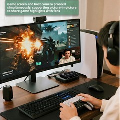 4K Dual HDMI Video Capture Card with PIP Mic Line in Record OBS Live Streaming
