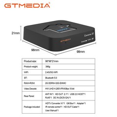 4K UHD ATSC 3.0 Certified DRM Free Channel OTA TV Tuner TV Converter Box DVR New