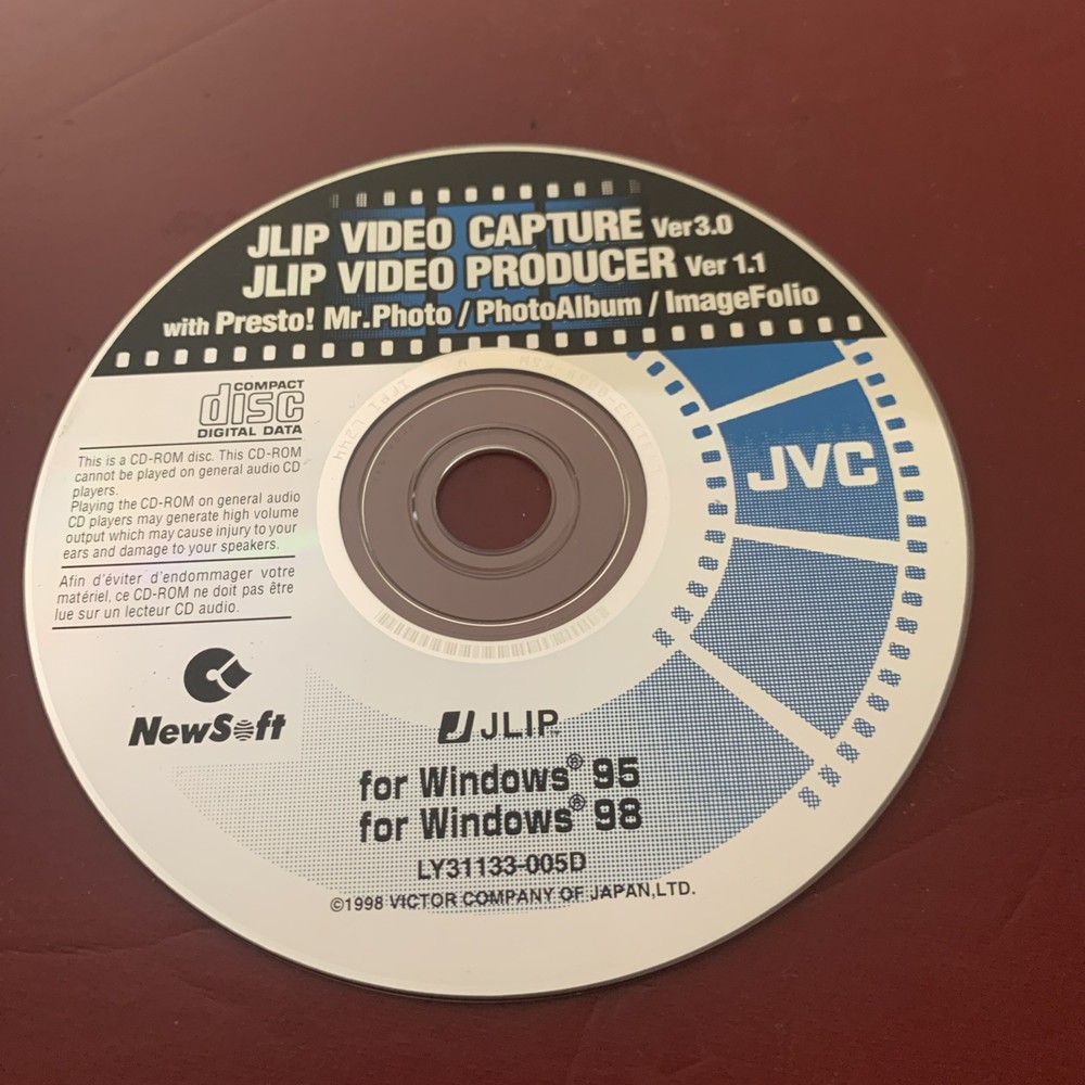 JLIP Video Capture Ver 3.0 & Video Producer Ver 1.1 Disc