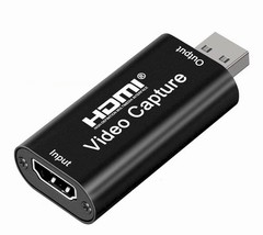 HDMI Video Capture Card USB 2.0 4K Input 1080P OBS Streaming Gaming Recording