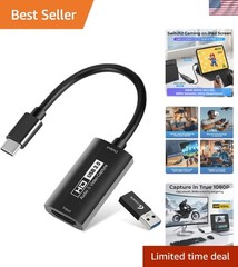 Video Capture Card, .0 HDMI to USB-C Capture Device, Stream & Record at 2K@30…