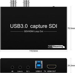 HDMI SDI to USB 3.0 Capture Card 1080P60fps