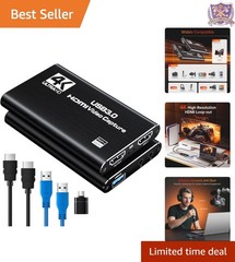 Versatile 1080P HDMI Capture Card for Live Gaming, Video Conferencing