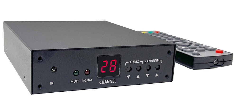 Professional RF Coax To Composite RCA Video Demodulator – NTSC CATV Tuner