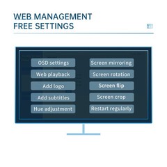 4K H.265 H.264 4 Input SDI to IP / LAN Video Encoder SRT Live Stream Broadcast