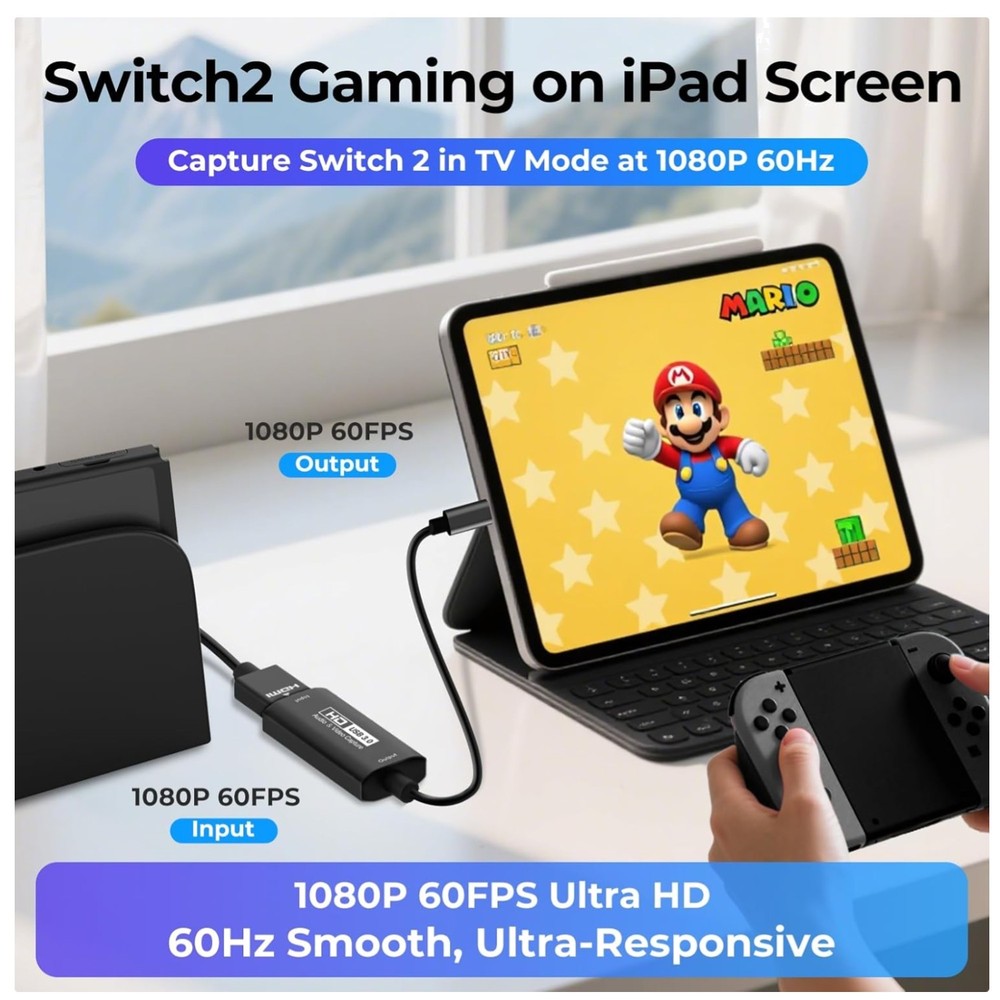 2K@30FPS Video Capture Card for Mac Windows