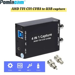 Video Capture card 4 in 1 AHD CVBS CVI TVI to USB2.0 Video Converter 1080P 30FPS