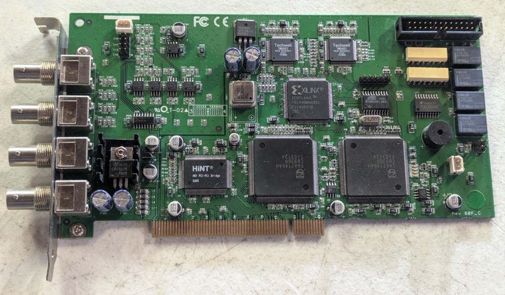 CH08-A2X600324-0042 4-Channel PCI Video Capture Card 4x BNC DVR CCTV
