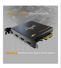 1080p60 4-PCI-E Capture Card Live Stream and Record with Ultra-Low Latency