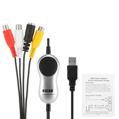 EzCAP USB Video Audio Capture Card TV VHS DVD Recorder Windows 10/8/7 HD Video