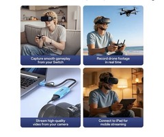 Video Capture Card with 100W PD Fast Charging