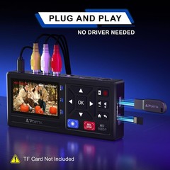 Portta VHS to Digital Converter 128GB USB3.0 Flash Drive