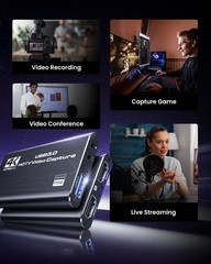 4K HDMI Capture Card for Streaming, 1080P 60FPS USB 3.0/Type-C Game Video Cap…