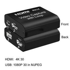HDMI To USB 2.0 3.0 Loop Capture Card Video Box Live Streaming Video Recorder