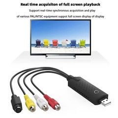 Video Capture Card VCR VHS to Digital DVD Converter Fit for Windows 10 8 USA