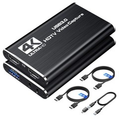 4K HDMI Capture Card for Streaming, 1080P 60FPS USB 3.0/Type-C Game Video Cap…